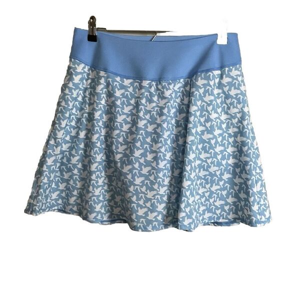 NWT Puma Ethereal Blue Powershape Flight‎ Drycell Skirt Blue White Birds Size L - Picture 2 of 7